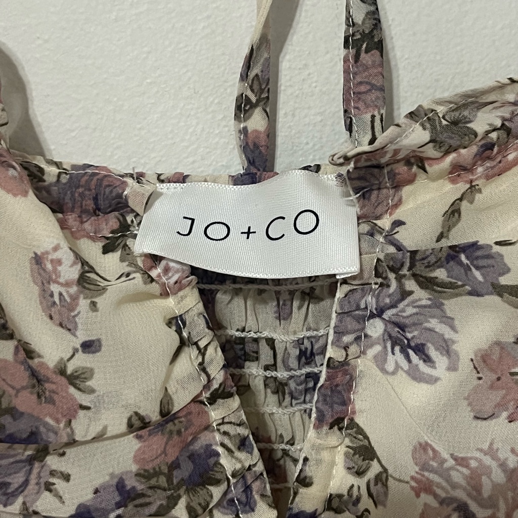 Jo+Co Floral Cropped Blouse Small — image 6 of 8